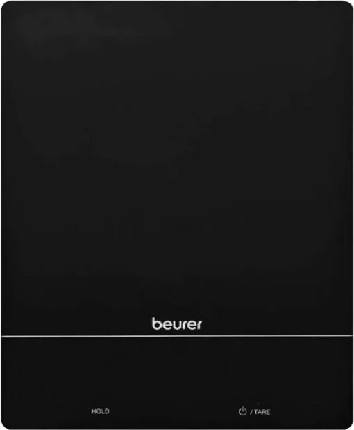 Ваги Beurer кухонні, 15кг, сенс. керування, АААx3  в комплекті, скло, чорний