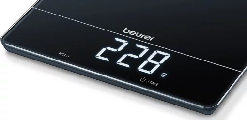 Ваги Beurer кухонні, 15кг, сенс. керування, АААx3  в комплекті, скло, чорний