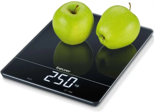 Ваги Beurer кухонні, 15кг, сенс. керування, АААx3  в комплекті, скло, чорний