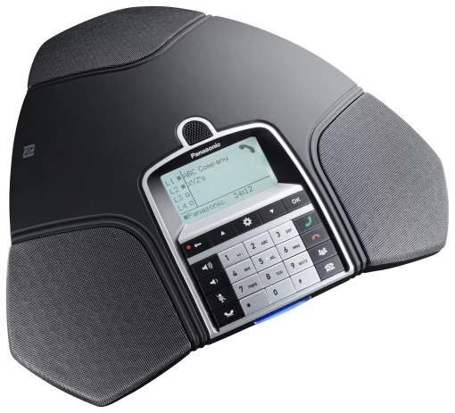 Конференц телефон IP Panasonic KX-HDV800RU 1xFE LAN, 1xUSB Mini-B, 3xRJ11, BT, NFC, SIP, PoE, монохромний дисплей