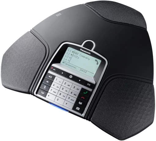 Конференц телефон IP Panasonic KX-HDV800RU 1xFE LAN, 1xUSB Mini-B, 3xRJ11, BT, NFC, SIP, PoE, монохромний дисплей