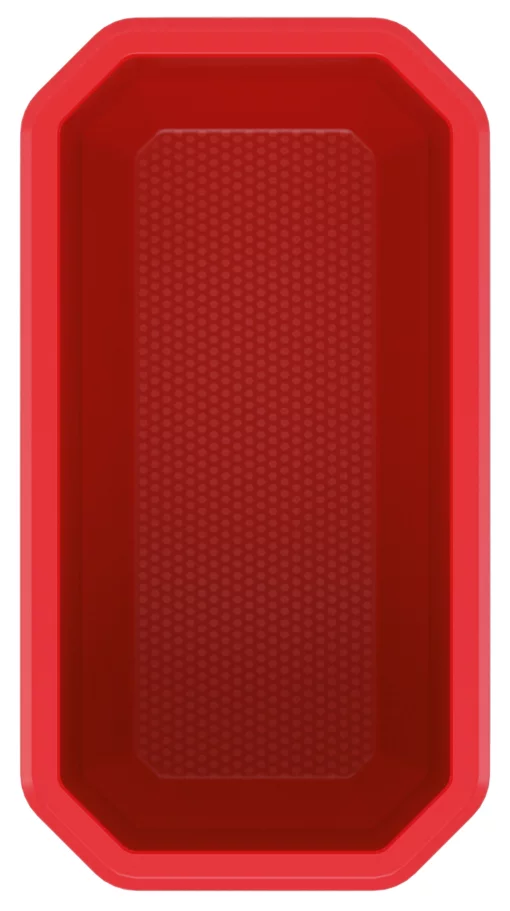 Набір контейнерів для зберігання Kistenberg X Block, 14х7.5х28см, пластик, червоні та чорні 6шт