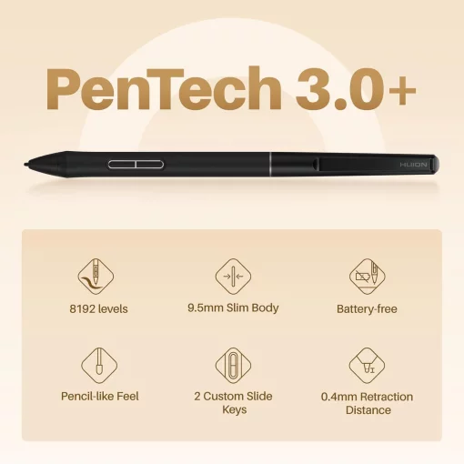 Графічний планшет Huion 6.3"x3,9" Inspiroy Frego S, BT, USB-C, чорний