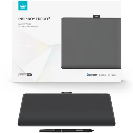Графічний планшет Huion 10.5"x6.25" Inspiroy Frego M, BT, USB-C, чорний