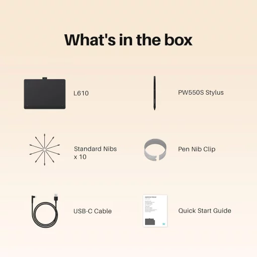 Графічний планшет Huion 10.5"x6.25" Inspiroy Frego M, BT, USB-C, чорний