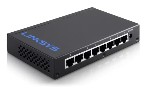 Комутатор Linksys LGS108 8xGE, Некерований