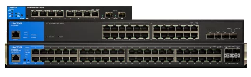 Комутатор Linksys LGS352MPC 48xGE PoE, 4x10GE SFP+, 740Вт, Керований L3