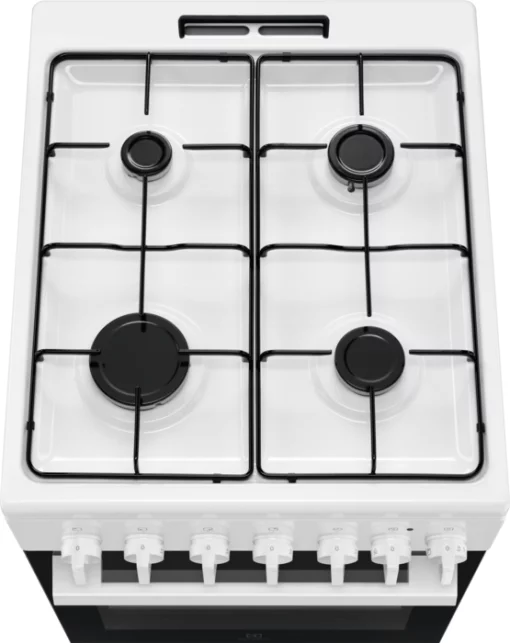 Плита Electrolux комбінована, 57л, 50x60см, конвекція, білий
