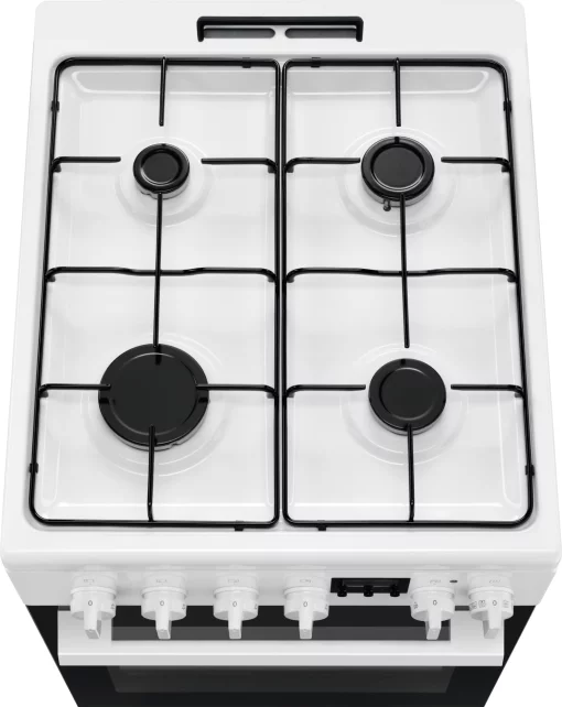 Плита Electrolux комбінована, 57л, 50x60см, дисплей, конвекція, білий