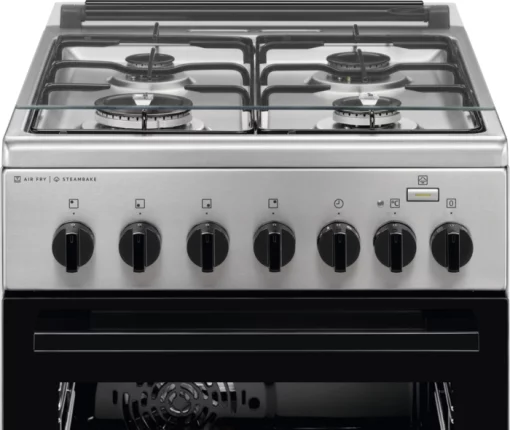 Плита Electrolux комбінована, 58л, 50x60см, конвекція, пара, нерж