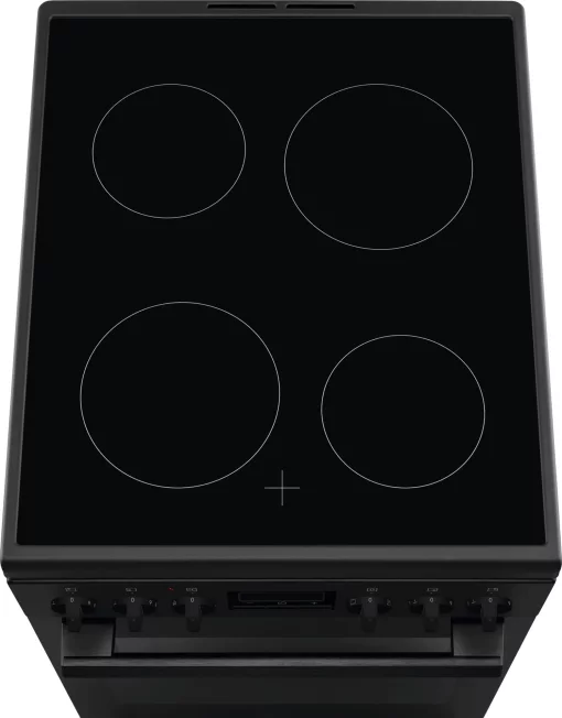 Плита Electrolux електрична склокерамічна, 57л, 50x60см, дисплей, конвекція, чорний матовий