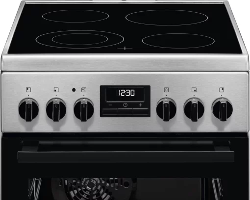 Плита Electrolux електрична склокерамічна, 57л, 50x60см, дисплей, конвекція, нерж