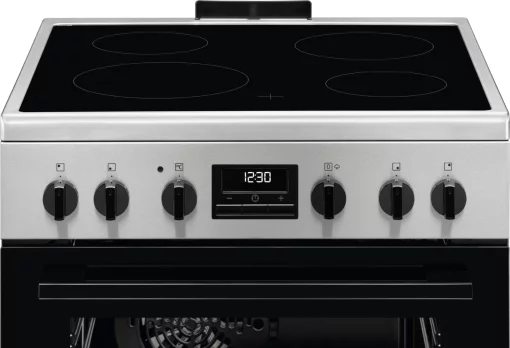 Плита Electrolux електрична склокерамічна, 58л, 60x60см, дисплей, конвекція, пара, нерж