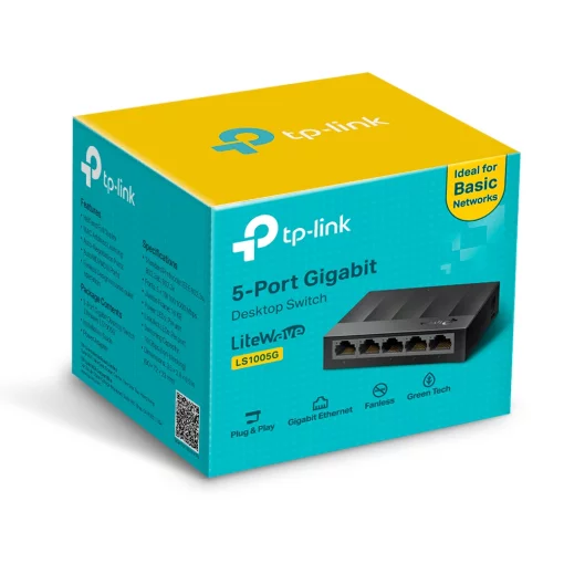 Комутатор TP-LINK LS1005G 5xGE, Некерований
