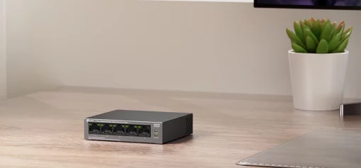 Комутатор TP-LINK LS105GP  5xGE (4xPoE), 65 Вт