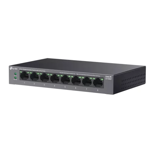 Комутатор TP-LINK  LS108GP  8xGE (8xPoE), 62 Вт
