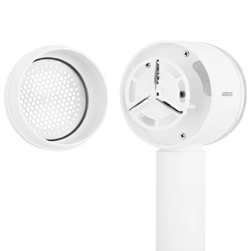 Машинка для видалення катишків Ardesto, 8500 обертів на хв, велика площа лез, 90 хв. роботи на одному заряді, USB-C > USB-A, білий