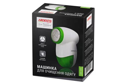 Машинка для видалення катишків Ardesto, ААx2, біло-зелений