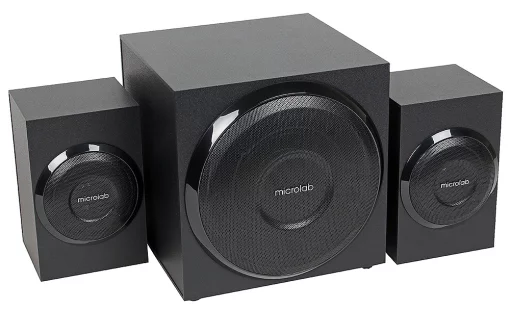 Акустична система MICROLAB M-110 2.1, 10W, mini-jack, чорний
