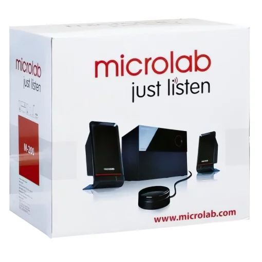 Акустична система MICROLAB M-200 2.1, 40W, mini-jack, чорний