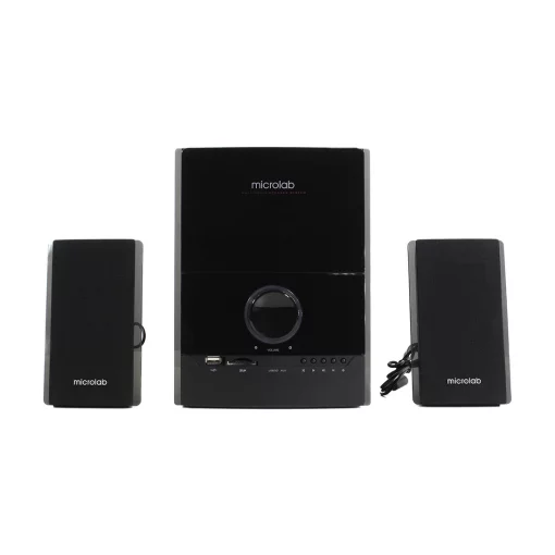 Акустична система MICROLAB M-500U 2.1, 40W, mini-jack/USB/SD, пк, чорний
