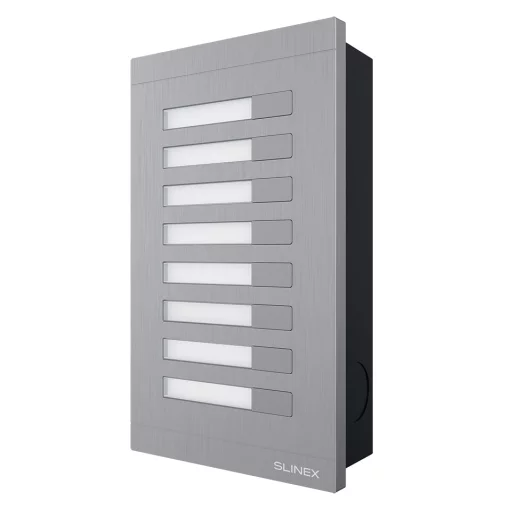 Панель виклику Slinex MA-08, багатоабонентська, модуль розширення, сріблястий