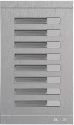 Панель виклику Slinex MA-08, багатоабонентська, модуль розширення, сріблястий