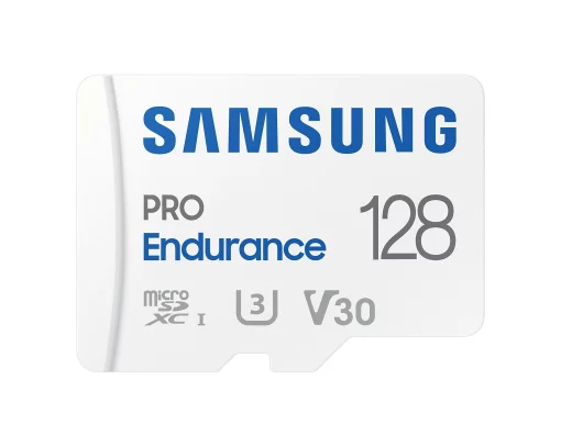 Карта пам'яті Samsung microSD 128GB C10 UHS-I R180MB/s PRO Endurance + SD