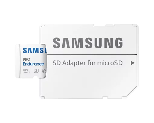 Карта пам'яті Samsung microSD 128GB C10 UHS-I R180MB/s PRO Endurance + SD
