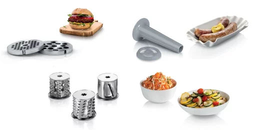 М'ясорубка Bosch MFW2514W - 1500Вт/1,7 кг-хв./шинковка/білий