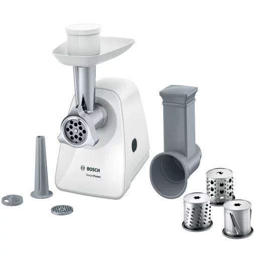 М'ясорубка Bosch MFW2514W - 1500Вт/1,7 кг-хв./шинковка/білий