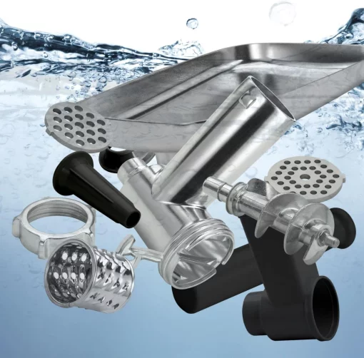 М'ясорубка Gorenje, 1600Вт, 2,2кг/хв, 2 решітки, пластик+метал, чорний