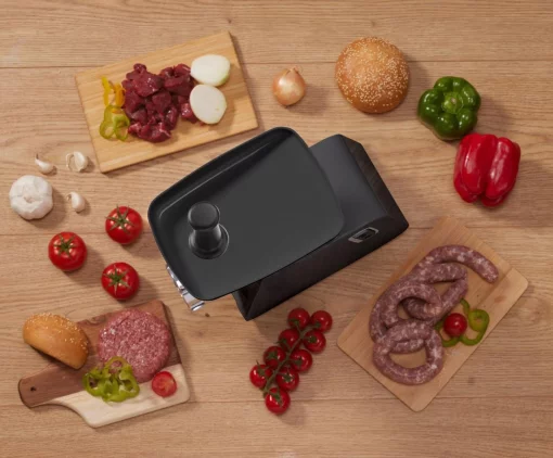 М'ясорубка Gorenje, 1700Вт, 2,3кг/хв, 2 решітки, пластик/метал, чорний