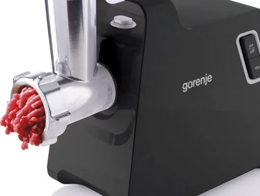 М'ясорубка Gorenje, 1700Вт, 2,3кг/хв, 2 решітки, пластик/метал, чорний