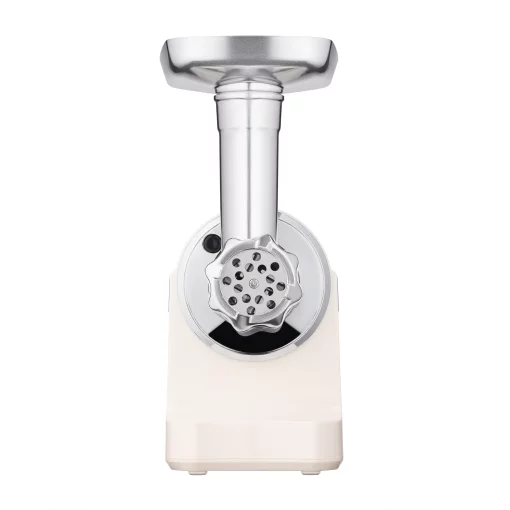 М'ясорубка Ardesto, 1800Вт, 2кг/хв, 3 решітки, насадка для ковбас, кеббе, пластик, бежево-сріблястий