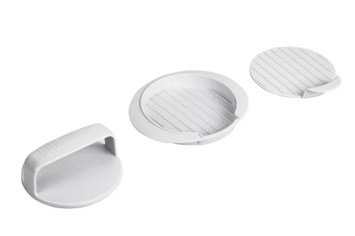 М'ясорубка Ardesto, 2100Вт, 2кг/хв, 3 решітки, насадка для ковбас, кеббе, томатів, 3 терки, бургер-прес, пластик, чорно-срібний