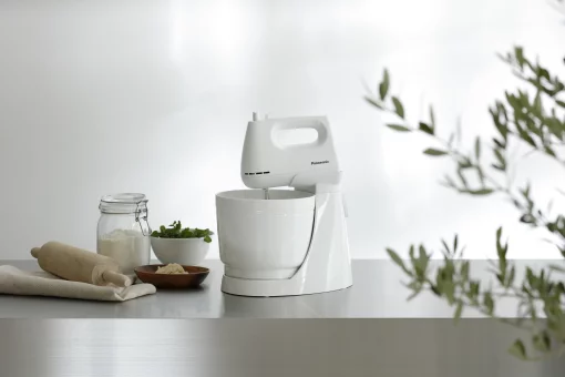 Міксер Panasonic стаціонарний 175Вт, насадки-4, чаша-пластик, 3л, білий