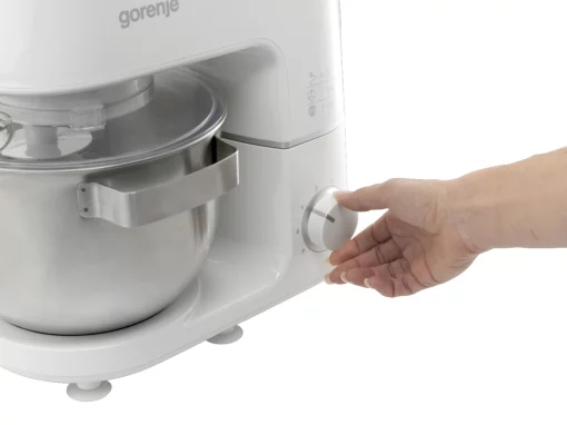 Кухонна машина Gorenje 800Вт, чаша-метал, корпус-метал, насадок-3, білий