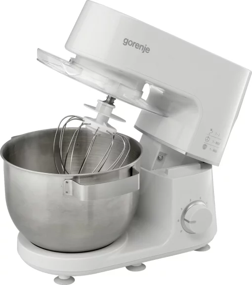 Кухонна машина Gorenje 800Вт, чаша-метал, корпус-метал, насадок-3, білий