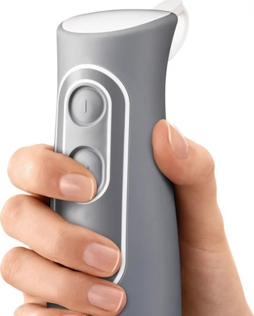 Блендер Braun заглибний, 600Вт, чаша-600мл, біло-сірий