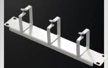 Кабельний організатор MIRSAN 10", 1U, 3 кільця, сірий