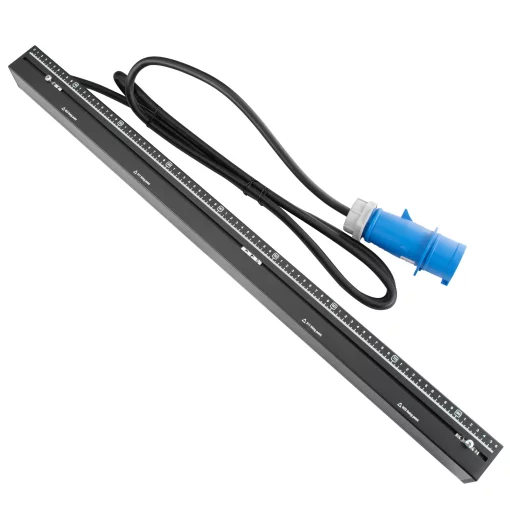 Пристрій розподілу електроживлення MIRSAN MCB Zero Basic 32A 1Ph 16 гібридних розеток (C13-C19), чорний