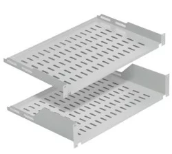 Полиця MIRSAN 19", 1U, консольна, глибина 250 мм, чорна