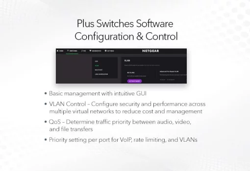 Комутатор NETGEAR MS108UP 8x2.5GE PoE, 230Вт, WebSmart