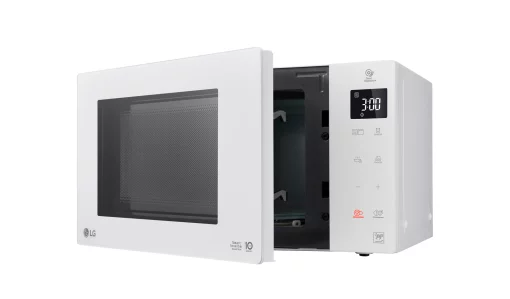 Мікрохвильова піч LG, 23л, електрон. керування, 1000Вт, дисплей, білий