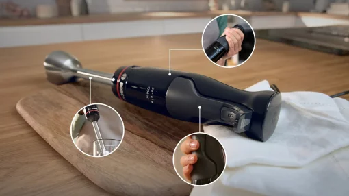 Блендер Bosch заглибний, 1000Вт, подрібнювач, вінчик, чорний