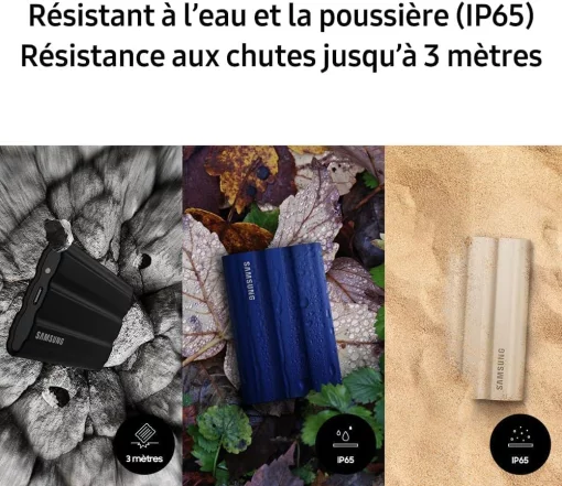 Портативний SSD Samsung 2TB USB 3.2 Gen 2 Type-C T7 Shield