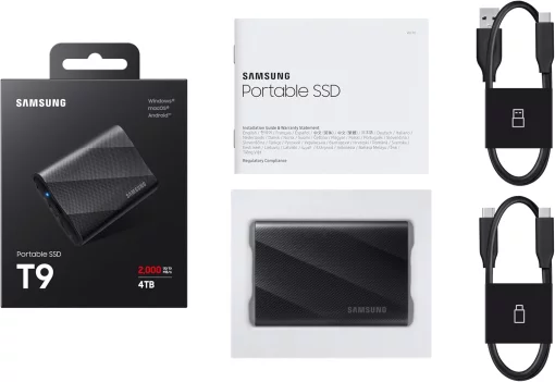 Портативний SSD Samsung 4TB USB 3.2 Gen 2 Type-C T9