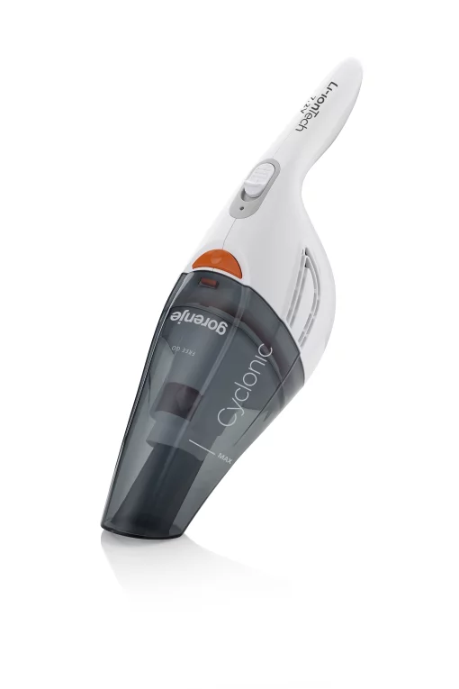 Пилосос Gorenje автомоб, 55Вт, конт пил -0.4л, автон. робота до 14хв, мікрофільтр, дод.насадки-2 шт, білий