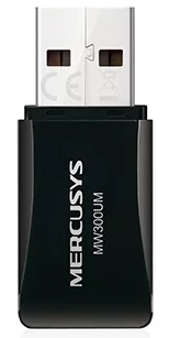 Адаптер WiFi MERCUSYS MW300UM N300, USB